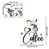CafeVibe - Creatieve Koffiemok Muurstickers